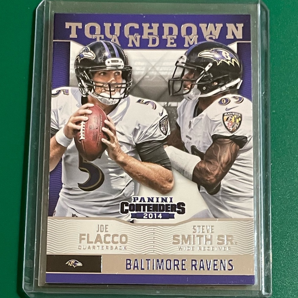 J.Flacco/S.Smith #17 2014 Contenders Touchdown Tandems Football Trading Card